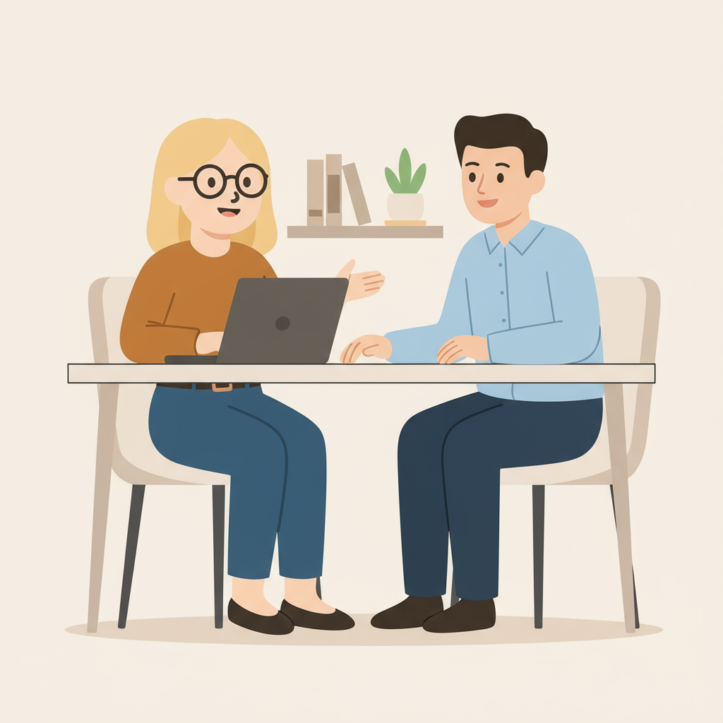 Alice rencontre un recruteur en IT